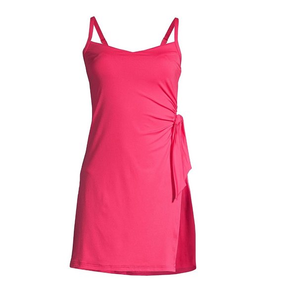 NWT Lands End Women Chlorine Resist Sweetheart Swimdress Pink Sz 10 $130 3e76 - Picture 5 of 5